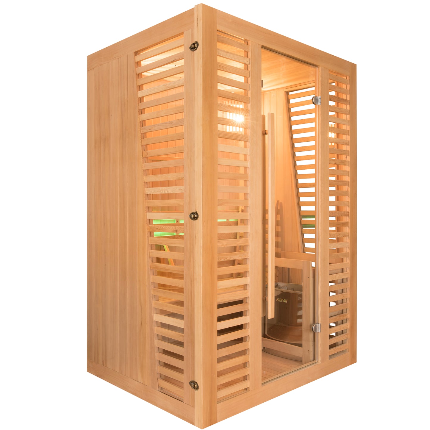 Sauna Cabin Finnish Steam Sauna 2/3 Places Complete Package with Harvia 3.5 Kw