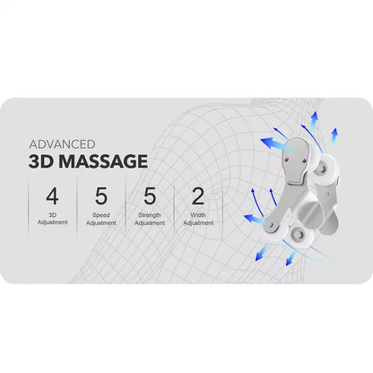 Prestige Series Brown Faux Leather Reclining 3D Massage Chair with Foot Rollers and Heated Seat