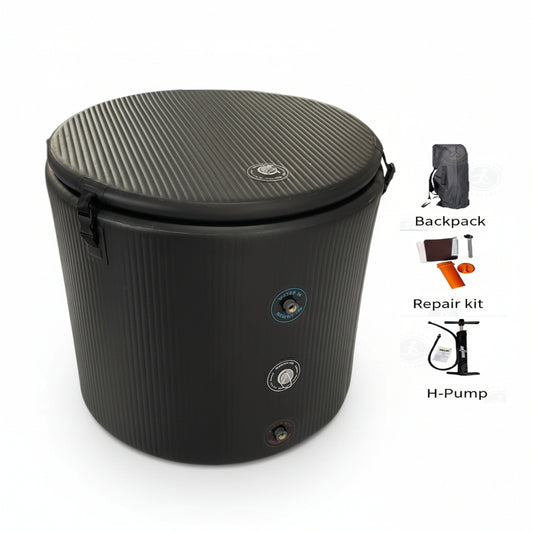 Pro Elite Recovery 90Cm Ice Pod Ice Bath Therapy Inflatable DWF Cold Plunge Tub for 03Hp Water Chiller for Athletes