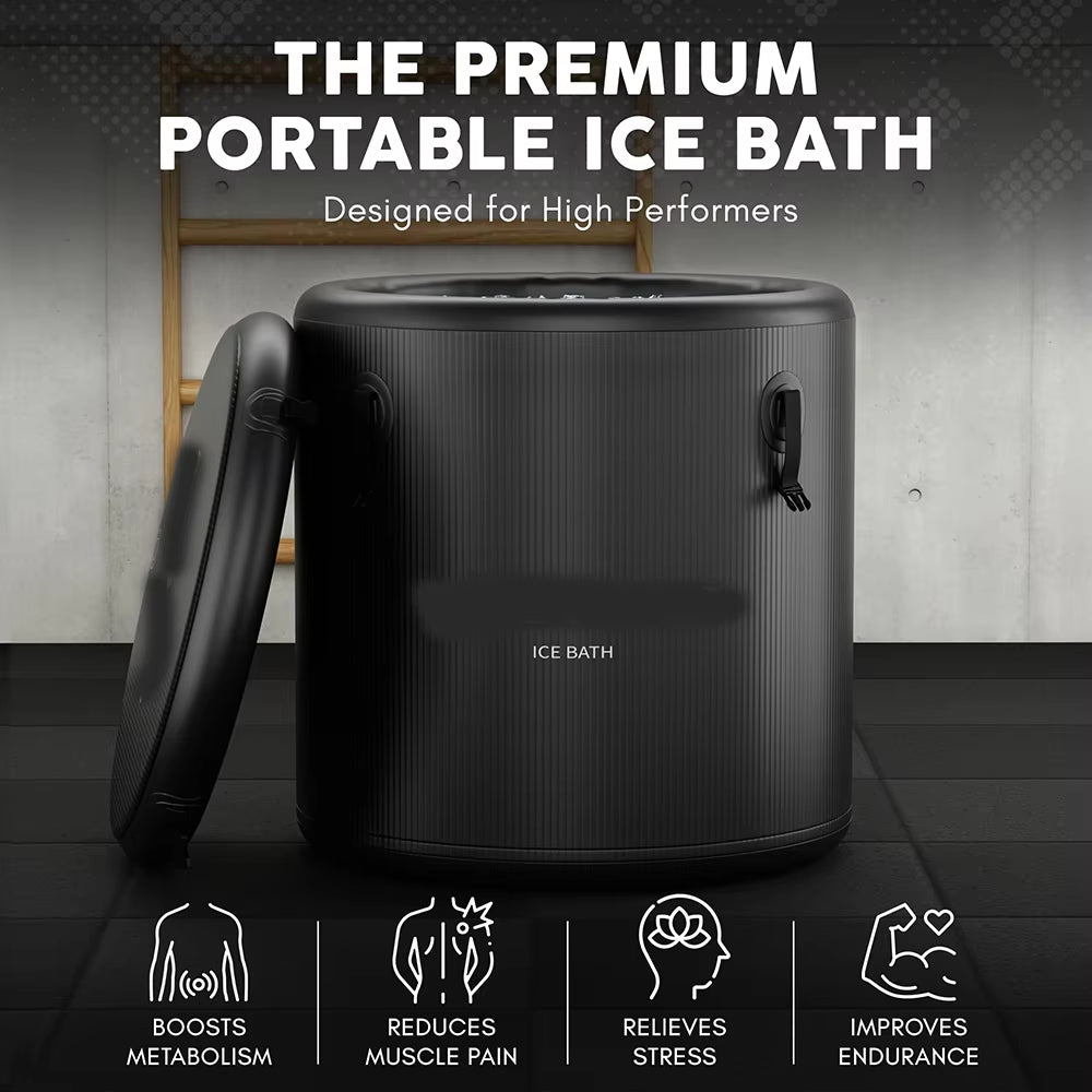 Pro Elite Recovery 90Cm Ice Pod Ice Bath Therapy Inflatable DWF Cold Plunge Tub for 03Hp Water Chiller for Athletes