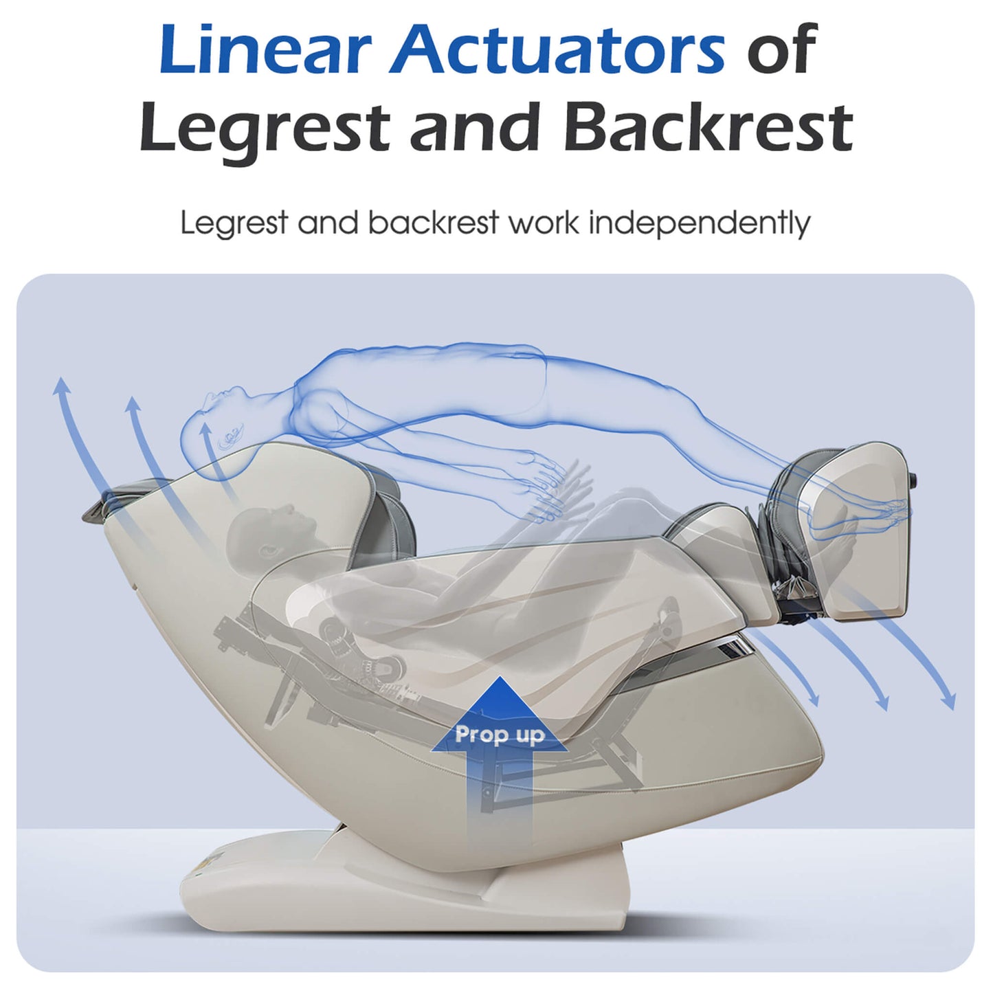 Bosscare Premium Full Body Zero Gravity Massage Chair With Ai Voice And App Control, Gray (SAK35970)