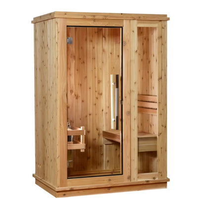 Logan 1-Person Indoor Sauna in Rustic Cedar