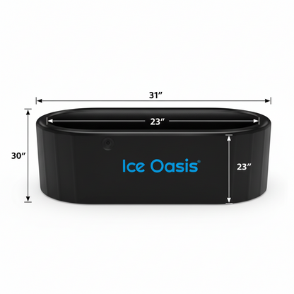 Ice Bath Tub with Water Chiller Compatibility- XL Cold Plunge Tub for Athletes - Outdoor, Portable, Inflatable - Recovery PRO 77" X 28"X 28"