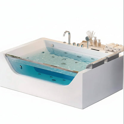 Alora 71-Inch Luxury 2-Person Jetted Whirlpool Tub With Massage And Thermostat Control (SAK13872)